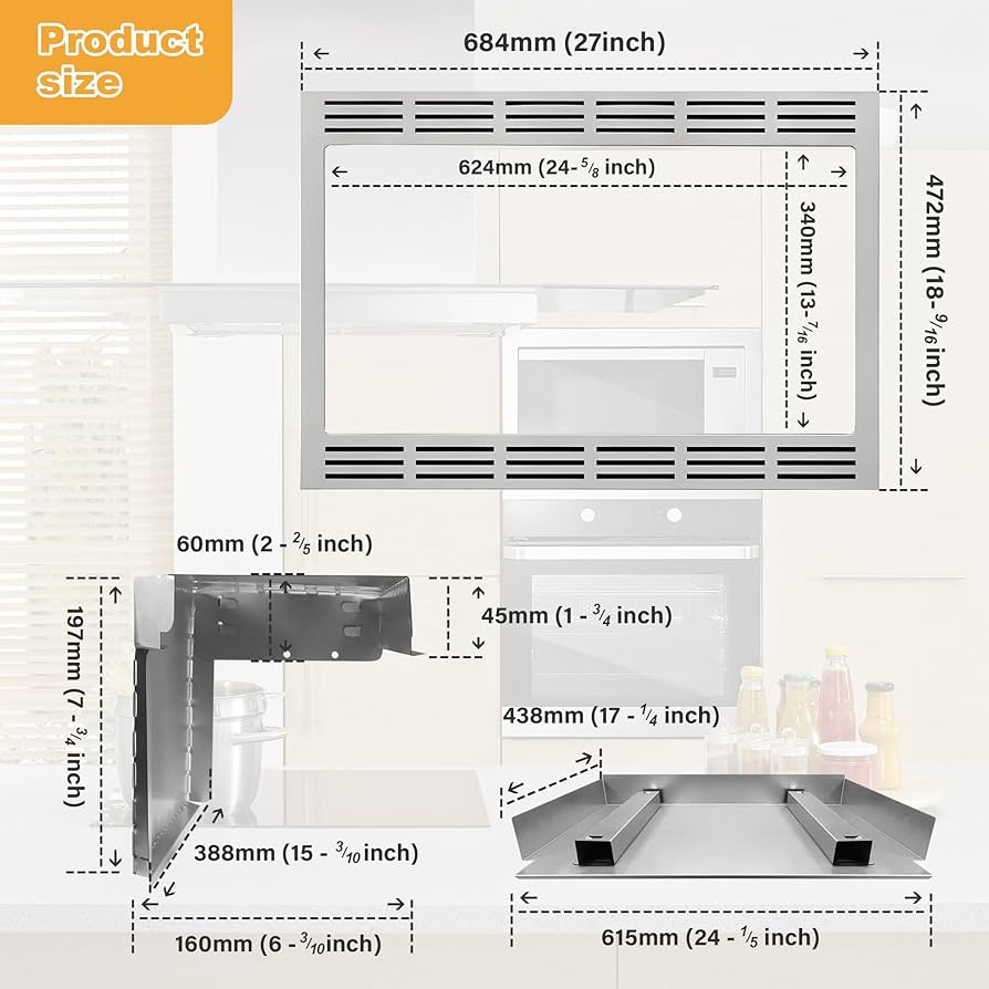Amazon.com: 27-inch Microwave Trim Kit for Panasonic NN